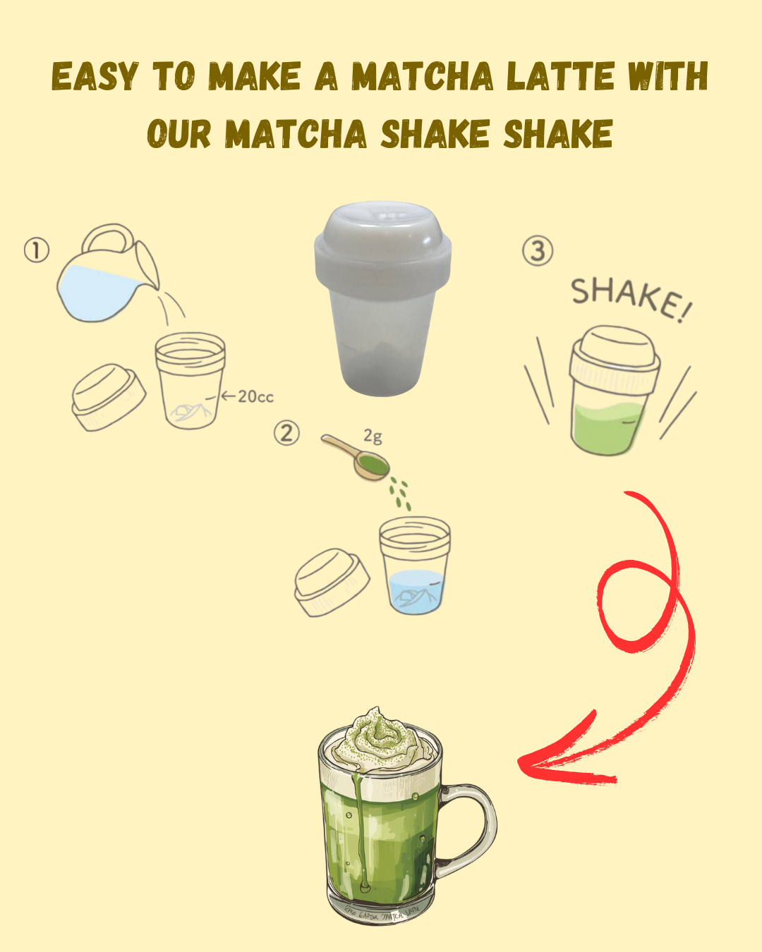 Matcha Shake - Koki Gifts and Homeware