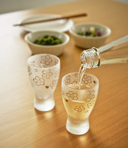Aderia Nippon Taste Sake Glass Pair Set (Cherry Blossom) - Koki Gifts and Homeware