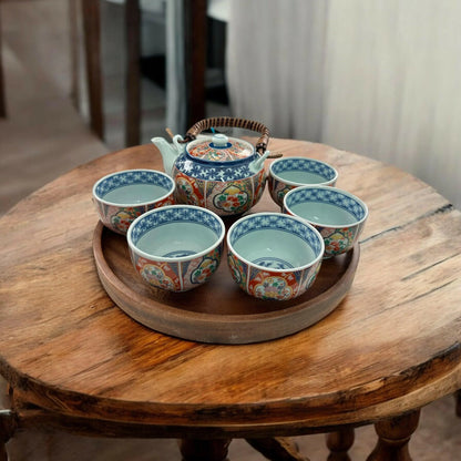 Set of 6 Japanese Tea pot set (Yau Tin Siu) - Koki Gifts and Homeware