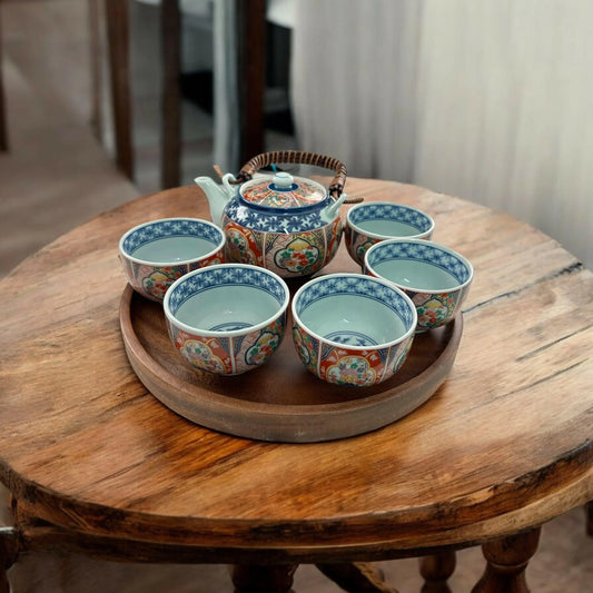 Set of 6 Japanese Tea pot set (Yau Tin Siu) - Koki Gifts and Homeware
