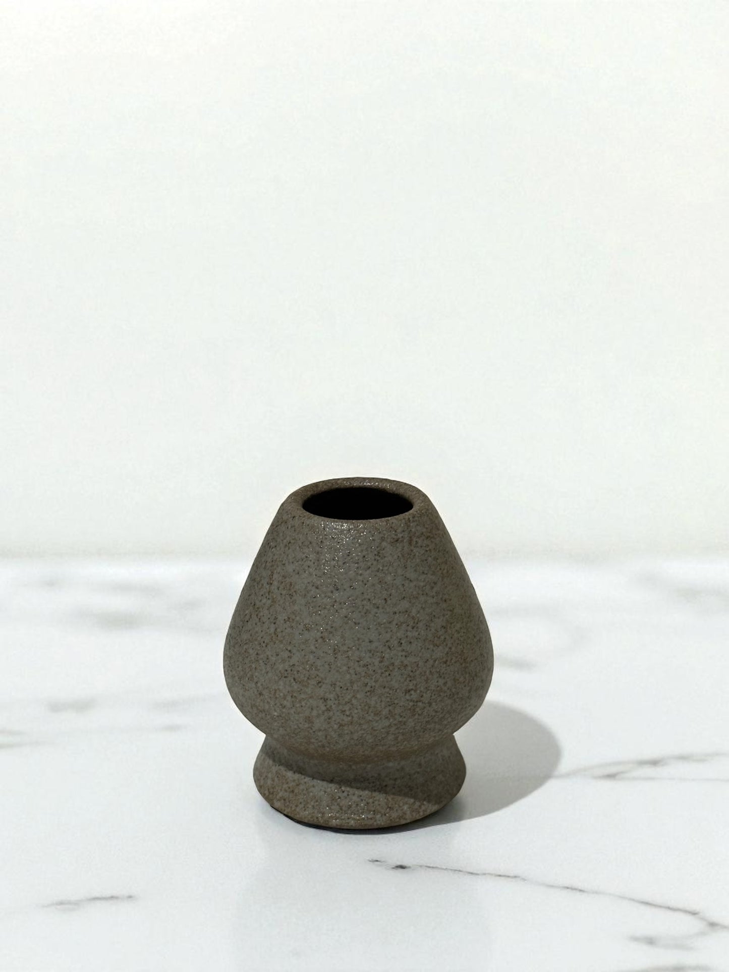 Ceramic Matcha Whisk Stand - Natural Stone Grey 茶筅立て - Koki Gifts and Homeware