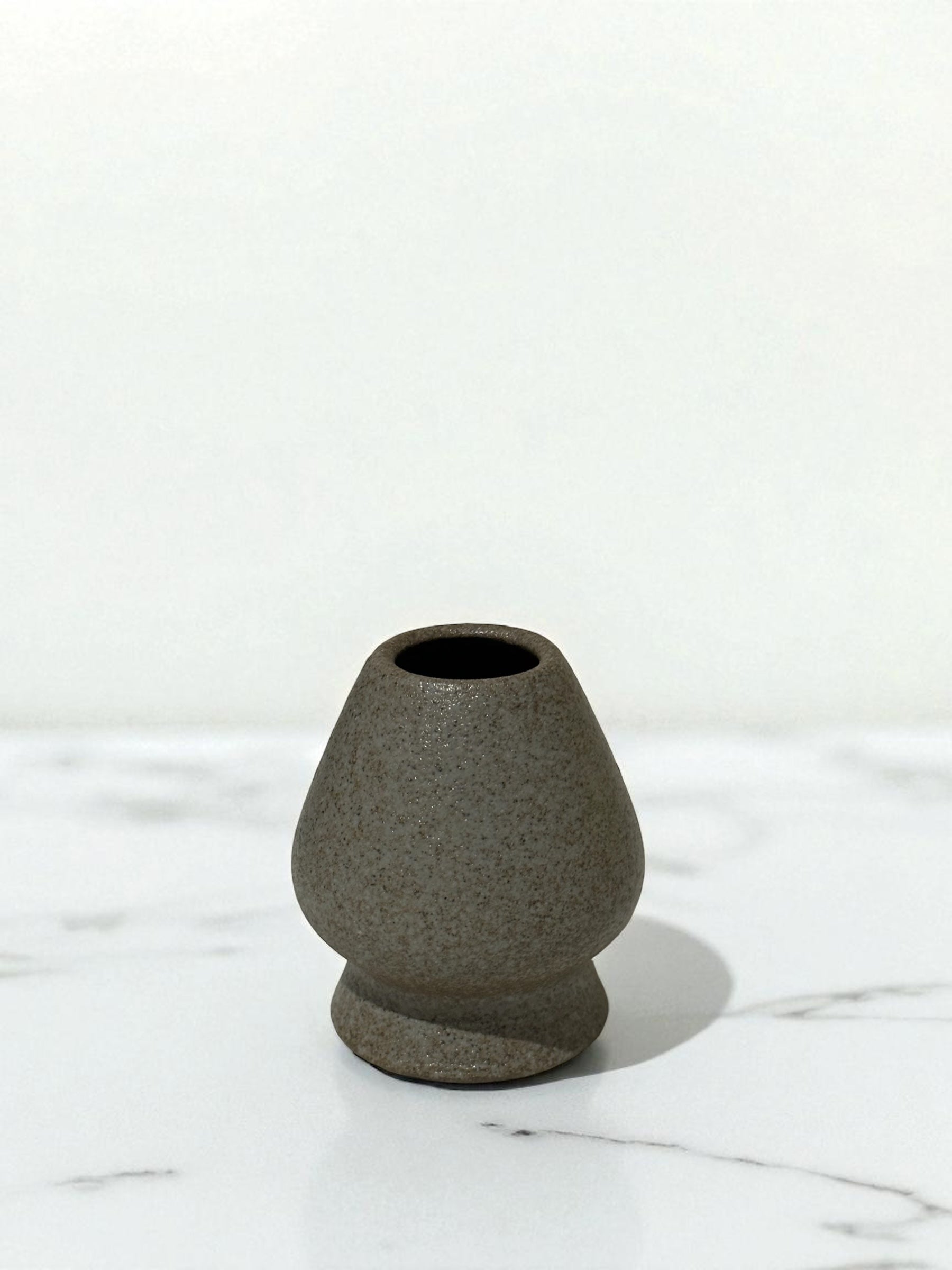 Ceramic Matcha Whisk Stand - Natural Stone Grey 茶筅立て - Koki Gifts and Homeware