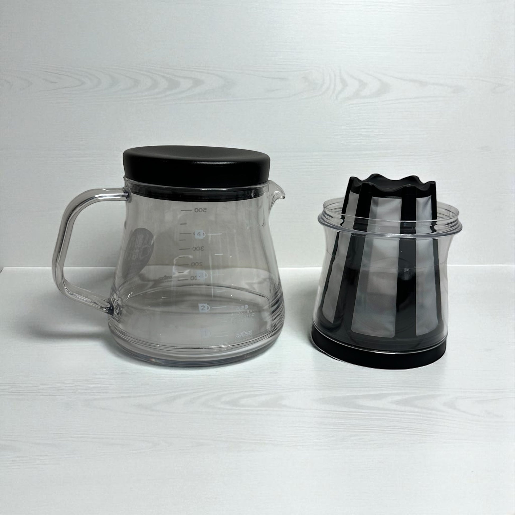 AKEBONO Coffee Maker 2-way 500ML Black - Koki Gifts and Homeware