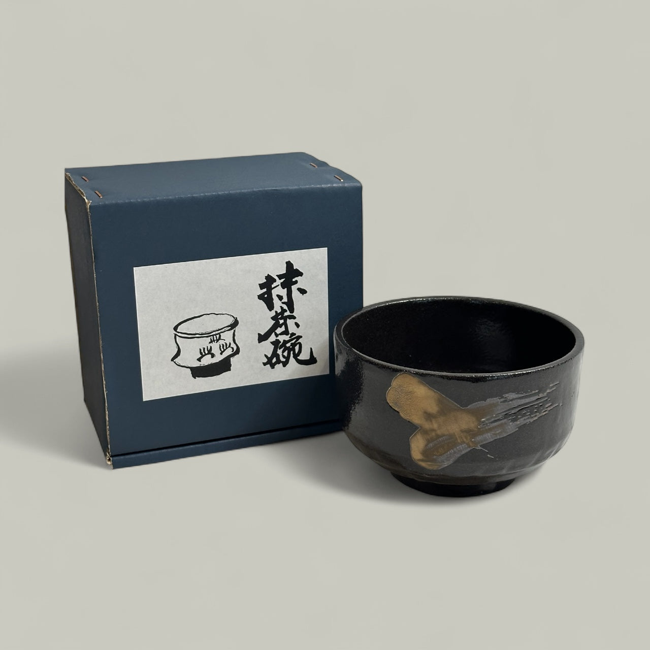 Black & Gold Matcha Bowl (Chawan) – Handmade Japanese Tea Bowl - Koki Gifts and Homeware
